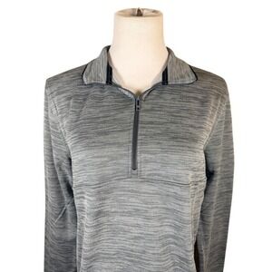 Under Armour UA Golf Women Small 1/4 Zip Pullover Heather Gray Fleece Jacket NEW